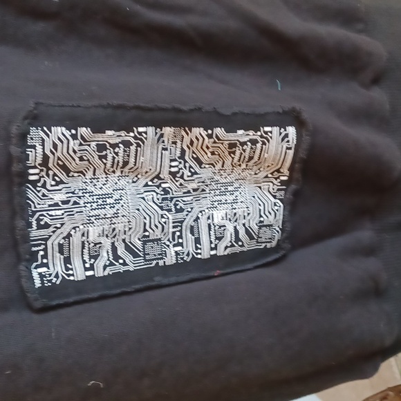 DOLLSKILL DARKER WAVS XXL DIATONIC HOODIE DUSTER PATCHES FRONT/BACK SIDE POCKET - Picture 11 of 16